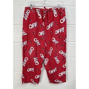OFF! Mosquito Repellent Rare 90s Streetwear Promo Cotton Pants / Men’s Large